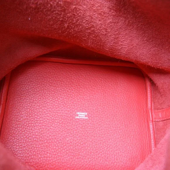 HERMES PICOTIN LOCK MM CLEMENCE PALLADIUM HW RETAIL $3,325 + tax-100% AUTHENTIC - Picture 6 of 16